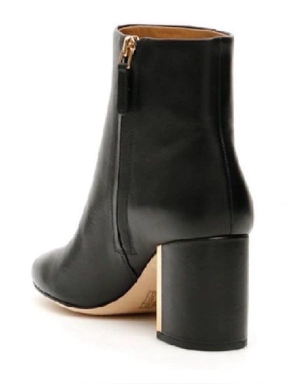 Tory Burch Black Leather Block Heel Ankle Boot Gigi | Size 10 - Picture 2 of 9